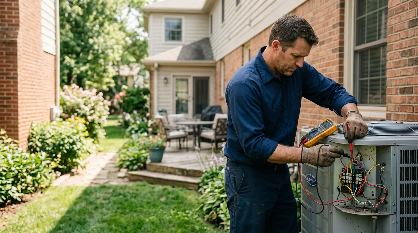 HVAC technician working near South West City, MO